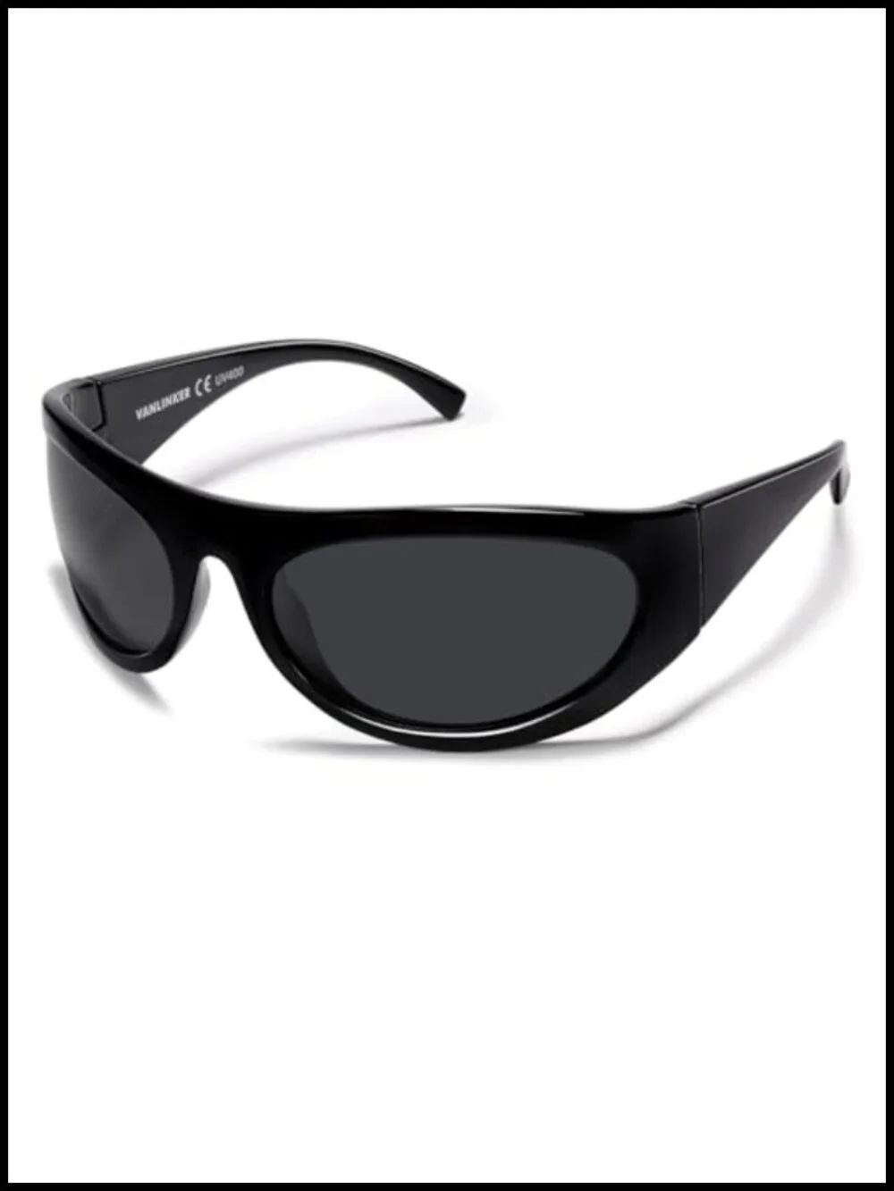 Polarized Wrap Around Sunglasses for Women Men Sporty Oversized Shield Frame